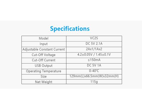 Charger XTAR VC2S 10440/26650 - 23