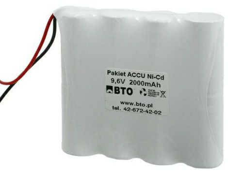 Custom battery packs NiCD SC 9.6V 1.9Ah 8S1P - SERVICE