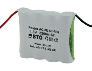 Custom battery pack NiMH AA 4.8V 2.2Ah 4S1P -SERVICE