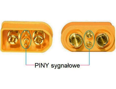 Amass XT90I-M male connector with caps - 7