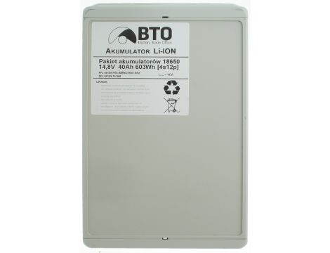 Battery pack Li-ion 18650 14,8V 40Ah 4S12P - 6