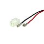 Plug with wires JST VHR-2 AWG22/15 red/blk