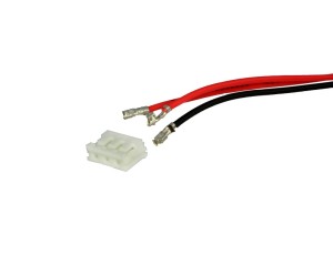 Plug with wires JST EHR-3 AWG24/15 red/red/blu