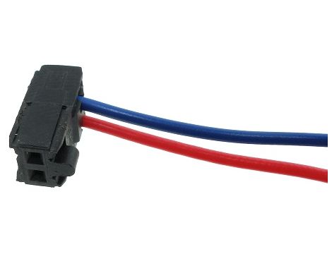 Plug with wires AMP 826371-2 AWG26/15 red/blu