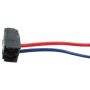 Plug with wires AMP 826371-2 AWG26/15 red/blu - 2