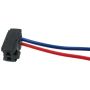 Plug with wires AMP 826371-2 AWG26/15 red/blu