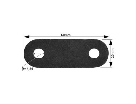 Connection plate 38120S 38120P 38140S 60x20mm (copper) (two holes)