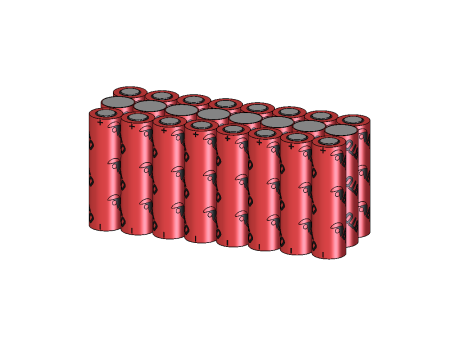 Battery pack Li-Ion 18650 11.1V 24.8Ah 3S8P/S - 2