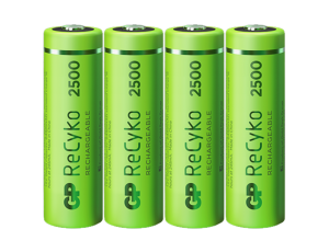 4 x GP Recyko New R6/AA 2500 Series 1,2V