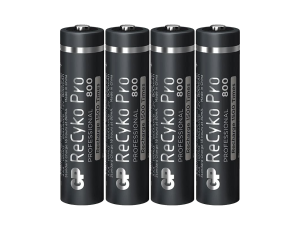 4 x GP Recyko PRO R03/AAA 800mAh Series 1,2V