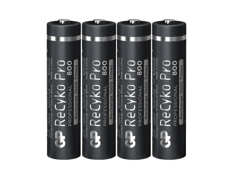 4 x GP Recyko PRO R03/AAA 800mAh Series 1,2V