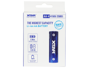 XTAR 14500-1.5V 4150mWh Li-ION AA B4 LED