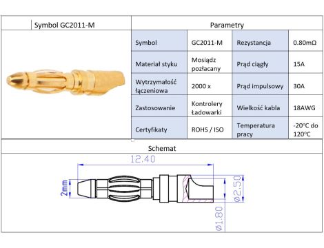 Wtyk bananowy Amass GC2011-M - 5