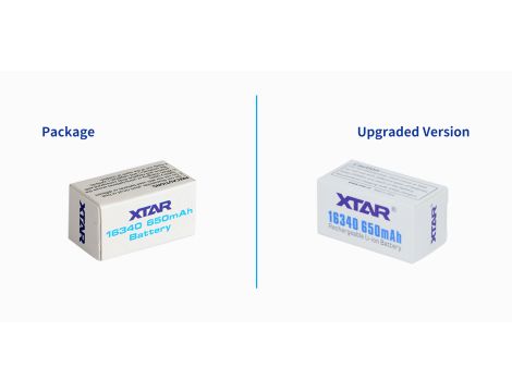 XTAR 16340-65PCM 650mAh Li-ION - 4