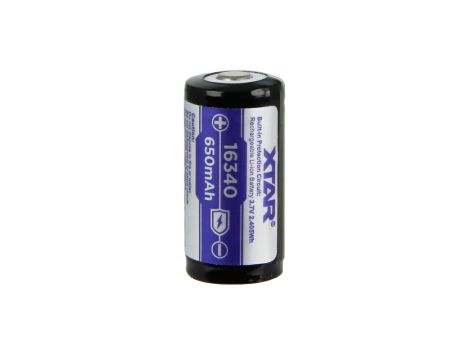 XTAR 16340-650PCM 650mAh Li-ION