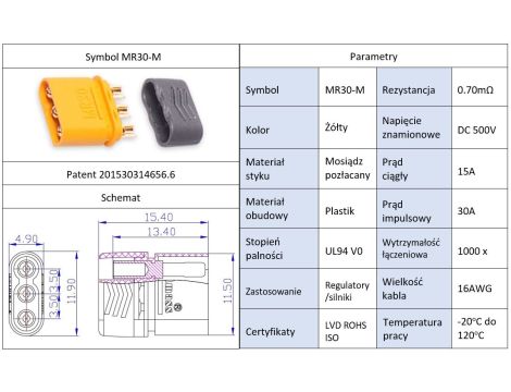 Amass MR30-M connector - 4