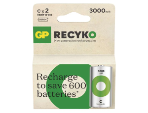 GP Recyko New R14/C 3000mAh Series B2