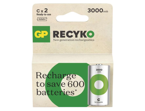 Rechrgeable battery  R14 3000mAh GP ReCYKO