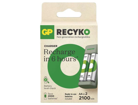 Ładowarka GP E221+2 x R6 2100 Recyko Eco