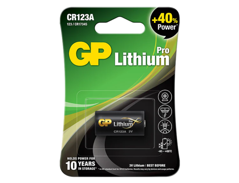 Lithium battery CR123A Pro 3V 1400mAh GP