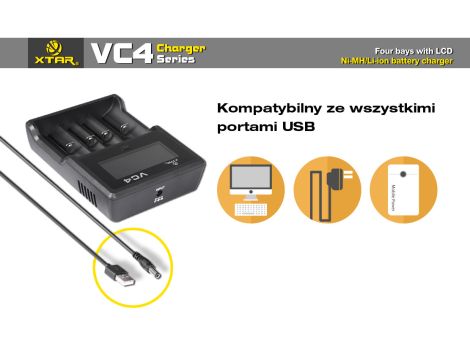 Charger XTAR VC4 for 18650/32650 USB - 18