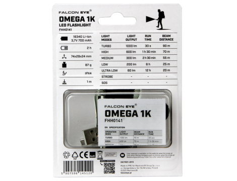 Latarka MacTronic Falcon Eye OMEGA 1K - 4