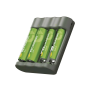 Battery charger GP B441+ 2× AA 2100mAh+ 2× AAA - 2