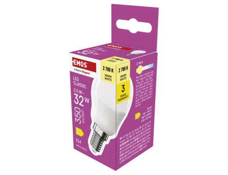 Żarówka EMOS MINI GLOBE ZQ1D11 E14 LED - 3