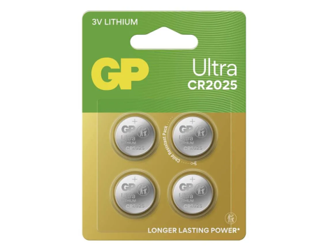 GP ULTRA CR2025 B4 lithium battery.