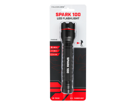 LED Flashlight MacTronic SPARK 100 FHH0145 2xAA - 3