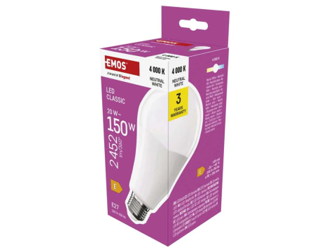 Żarówka EMOS CLS LED E27 A80 20W ZQ5E81 - 3
