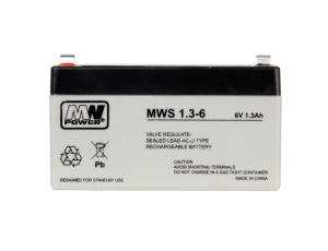 Akumulator żelowy 6,0V/1,3Ah  MWS-KB Pb