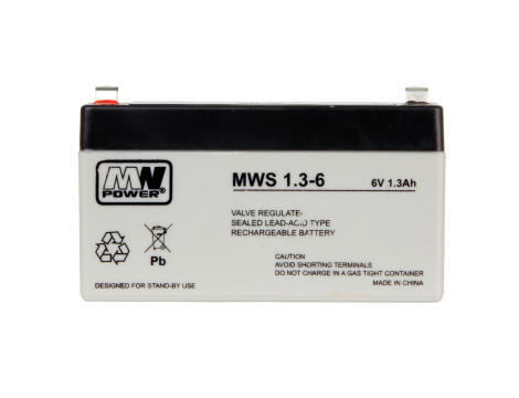 Akumulator żelowy 6,0V/1,3Ah  MWS-KB Pb