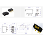 Złącze Amass XT30PW(2+2)-M męskie na płytke PCB - 4