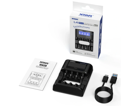 Zestaw XTAR: Ładowarka L4 PRO AA/AAA Li-ION 1,5V + Akumulatory XTAR 14500-1.5V 4150mWh - 3