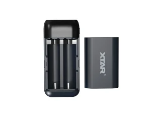 Zestaw XTAR: Ładowarka XTAR PB2SL BLACK + Akumulatory XTAR 18650-400PCM 4000mAh Li-ION - 2