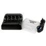 Zestaw XTAR: Ładowarka L4 NEW AA/AAA 1,5V Li-ION + Akumulatory XTAR 14500-1.5V 3300mWh Li-ION AA - 3