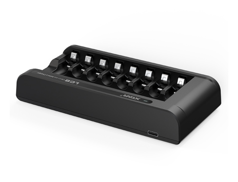 Zestaw XTAR: Ładowarka XTAR LC8 AA/AAA 1,5V Li-ION + Akumulatory XTAR 14500-1.5V 4150mWh Li-ION AA - 2