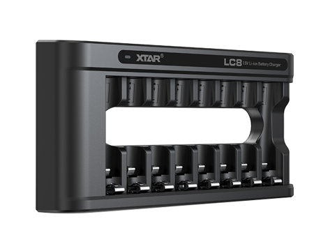Zestaw XTAR: Ładowarka XTAR LC8 AA/AAA 1,5V Li-ION + Akumulatory XTAR 14500-1.5V 4150mWh Li-ION AA - 3