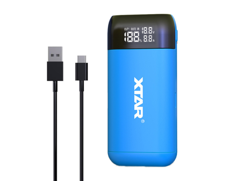 Ładowarka XTAR PB2SL BLUE 18650/21700 - 4