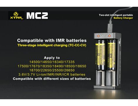 Ładowarka XTAR MC2-C 18650/26650 Li-ION, - 13