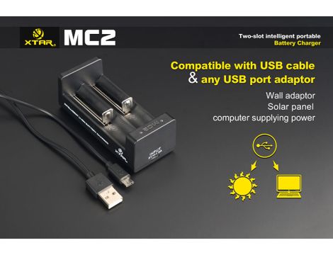 Ładowarka XTAR MC2-C 18650/26650 Li-ION, - 5