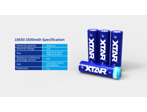 XTAR 18650-350PCM 3500mAh Li-ION - 6