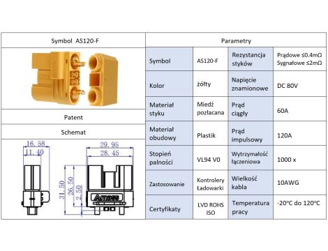 Amass AS120-F connector - 17