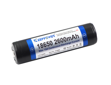 KP ICR18650-260PCM-R 2600mAh Li-ION - 2