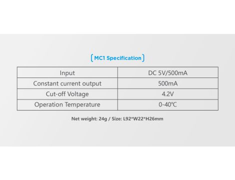 Ładowarka XTAR MC1-C 18650/26650 Li-ION, - 7