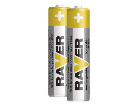 Rechargeable R03/400mAh RAVER SOLAR - 3