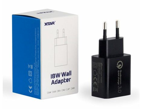 Ładowarka XTAR USB QC 3.0 AC/5V/9V/12V - 3