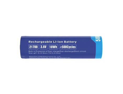 XTAR 21700-500PCM 5000mAh Li-ION - 4