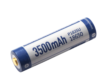 KP ICR18650-350PCM 3500mAh Li-ION m-USB - 3